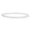4mm Round Natural Quartz Crystal Beads Bracelet for Men, European and American Retro Simple Versatile Stretch Bracelets, 7-1/2 inch(19cm)