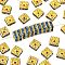 Brass Rhinestone Spacer Beads, Grade A, Square, Nickel Free, Golden, Light Sapphire, 8x8x4mm, Hole: 1mm