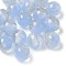 Two Tone Resin Beads, Round, with Glitter Powder, Sky Blue, 12mm, Hole: 2mm