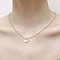 304 Stainless Steel Pendant Necklaces for Women, Golden, Whale, 17.72 inch(45cm)