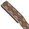 DELORIGIN 10 Yards Ethnic Style Jacquard Ribbon, 2 inch (50mm) Rhombus Fabric Trim Embroidered Woven Lace Ribbon for Sewing Clothing Bag Holiday Party Decor Gift Wrapping, Sienna