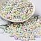 6/0 Glass Seed Beads, Opaque Colours Luster, Teardrop, Colorful, 4.5~5x4x3~3.5mm, Hole: 0.9mm, about 125pcs/10g