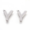 Tarnish Resistant 304 Stainless Steel Charms, Letter, Letter.Y, 11x9x0.6mm, Hole: 1mm