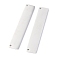Non-Tarnish 304 Stainless Steel Pendants, Laser Cut, Rectangle, Stainless Steel Color, 36x7x1.1mm, Hole: 1mm