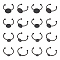 UNICRAFTALE 20 Pcs 4 Sizes Blank Rings Base Finger Rings 6-12mm Stainless Steel Pad Ring Base Black Flat Round Blank Ring Components Base Bezel Tray for Jewelry Making Supplies