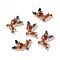Christmas Themed Opaque Resin Decoden Cabochons, Christmas Elk, Brown, 22x15x6mm