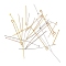 Brass Eye Pins, Mixed Size, Mixed Color, 20~70x2~4x1~2mm, Hole: 2mm