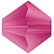 Preciosa® Crystal Beads, Czech Crystal, Bicone(451 69 302 Rondelle), 70350 840 Fuchsia Matt, 6mm, Hole: 1mm