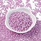 Glass Seed Beads, Ceylon, Round, Medium Orchid, 3mm, Hole: 1mm, about 10000pcs/pound