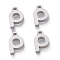 Tarnish Resistant 304 Stainless Steel Pendants, Matte Style, Greek Alphabet, Stainless Steel Color, Letter.R, 11.5x6.5x1.5mm, Hole: 1.5mm