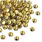 Preciosa® Crystal Hotfix Flatback Stones, Czech Crystal, Round(438 11 612 Chaton Rose VIVA 12 ®), 10020 Light Topaz, SS6(1.9~2.1mm)
