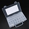 48 Compartments Removable Plastic Bead Containers, Nail Art Rhinestone Storage Box, Clear, 22.3x12.8x5.5cm