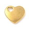 304 Stainless Steel Heart Pendants, 16x17x4mm, Hole: 4x3mm