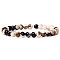 Synthetic Netstone Round Beaded Stretch Bracelet