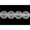 Quartz Crystal Beads Strands, Frosted, Round, Synthetic Crystal, 4mm, Hole: 0.8mm