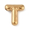 Ion Plating(IP) 304 Stainless Steel Pendants, Real 18K Gold Plated, Letter T, 18x16.5x5mm, Hole: 2mm