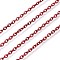 Electrophoresis 304 Stainless Steel Cable Chains, Unwelded, with Spool, Dark Red, 2.9x2.1x0.4mm, about 32.8 Feet(10m)/roll