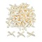 Polyester Costume Accessories, Bowknot, Floral White, 16x19x3mm