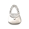Brass Micro Pave Cubic Zirconia Pendants, Cadmium Free & Nickel Free & Lead Free, Bag, Real Platinum Plated, 18x12x4.5mm, Hole: 6x5.5mm