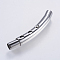 Tarnish Resistant 304 Stainless Steel Bayonet Clasps, Tube, Stainless Steel Color, 40x6mm, Hole: 4mm