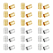40Pcs 2 Colors 304 Stainless Steel Cord End Caps, Column, Golden & Stainless Steel Color, 7x5mm, Hole: 4mm, 20Pcs/color