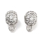 Brass with Cubic Zirconia Pendants, Cadmium Free & Nickel Free & Lead Free, Column, Clear, Platinum, 11x6x8mm, Hole: 2.8mm and 1.6mm