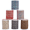 SUNNYCLUE 6 Rolls 26.3 Yards 1.5mm Braided Macrame Cord Metallic Cotton Thread Thin Colorful Polycotton Rainbow Chinese Knotting String Rope for Jewelry Making Beading Bracelets Supplies DIY Crafts