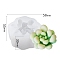 Succulent Plants Shape DIY Candle Silicone Molds, Resin Casting Molds, For UV Resin, Epoxy Resin Jewelry Making, White, 55x58x30mm