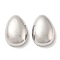Brass Pendants, Cadmium Free & Nickel Free & Lead Free, Teardrop, Real Platinum Plated, 24x17x8mm, Hole: 3.5x2.5mm