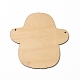 Большие подвески из дерева с односторонним принтом WOOD-I010-08C-2