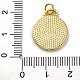 Латунные микро проложить кубического циркония подвески KK-K339-03B-G-3