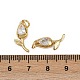 Латунные микро проложить кубического циркония подвески KK-Z120-06G-04-3