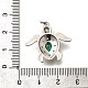Латунные микро проложить кубического циркония подвески KK-B128-01P-3