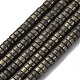 Природного пирита бисер нитей G-L624-I13-3x6mm-2