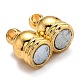 Латунные магнитные застежки с петлями KK-O134-15G-2