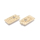 Латунные микропаве прозрачные подвески с фианитом KK-G432-06G-3