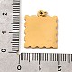 Подвески из нержавеющей стали 304 с эмалью STAS-B093-10G-01-3