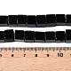 Натуральные бусины из черного оникса (окрашенные и нагретые) G-T139-8x8-35B-5