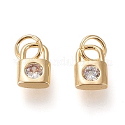 Латунь подвески циркония кубической ZIRC-L098-013G