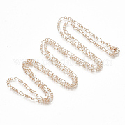 Изготовление колье из цепочки Figaro из латуни MAK-T006-03RG