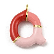 Латунь эмаль подвески KK-E093-03G-Q