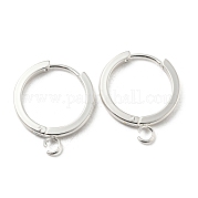 201 фурнитура для сережек-колец Huggie Hoop из нержавеющей стали STAS-A167-01D-S