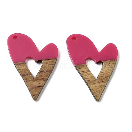 Подвески из смолы и ореха WOOD-I013-08B-1