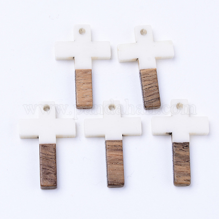 Подвески из смолы и ореха RESI-N025-012A-B05-1