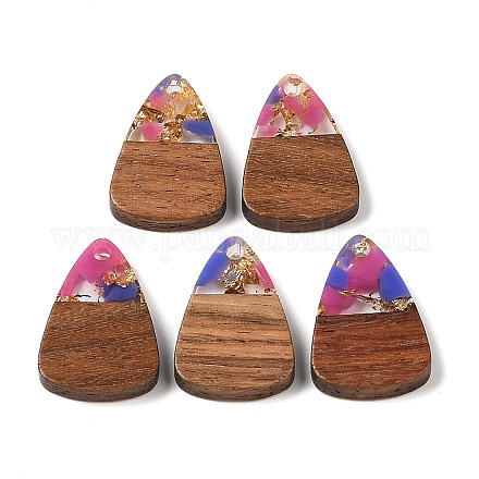 Подвески из смолы и дерева WOOD-S061-02B-1