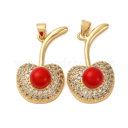 Латунные микро проложить кубического циркония подвески KK-D390-14G-1