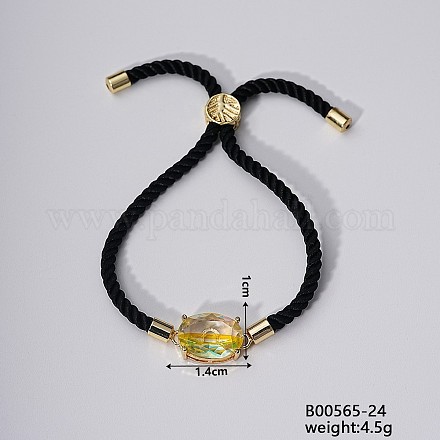 Модные милые латунные браслеты с овальными звеньями RQ1549-3-1