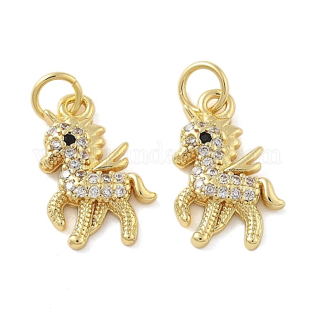 Латунные микро проложить кубического циркония подвески KK-C092-08G-1