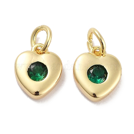 Латунные микро проложить кубического циркония подвески KK-C051-07G-04-1