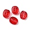 Glass Beads, Oval, FireBrick, 18x15.5x12mm, Hole: 1.2mm